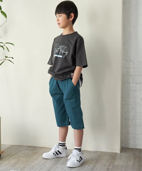ikka（イッカ）の「【親子コーデ】6.5分丈ストレッチイージーパンツ（120~160cm）（その他パンツ・キッズ・ベージュ/ブルー/オリーブ/ダークグレー・130/160/120/140/150）」の9枚目の写真