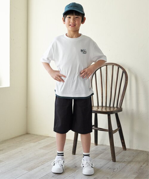 ikka（イッカ）の「【親子コーデ】6.5分丈ストレッチイージーパンツ（120~160cm）（その他パンツ・キッズ・ベージュ/ブルー/オリーブ/ダークグレー・130/160/120/140/150）」の16枚目の写真