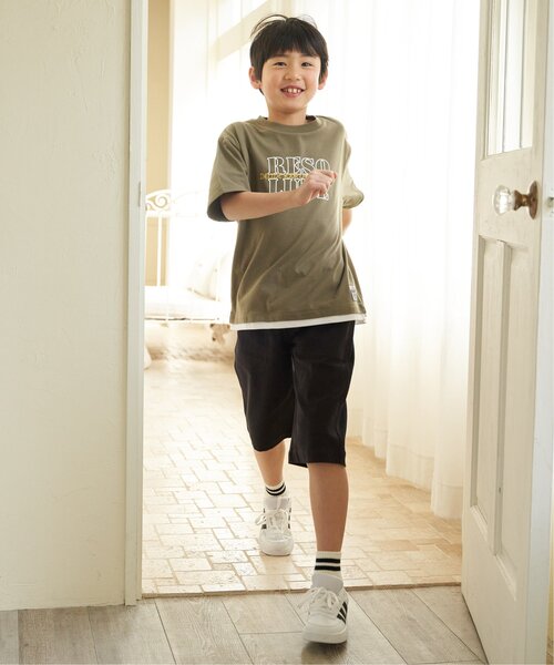 ikka（イッカ）の「【親子コーデ】6.5分丈ストレッチイージーパンツ（120~160cm）（その他パンツ・キッズ・ベージュ/ブルー/オリーブ/ダークグレー・130/160/120/140/150）」の18枚目の写真