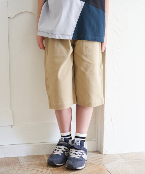 ikka（イッカ）の「【親子コーデ】6.5分丈ストレッチイージーパンツ（120~160cm）（その他パンツ・キッズ・ベージュ/ブルー/オリーブ/ダークグレー・130/160/120/140/150）」の21枚目の写真