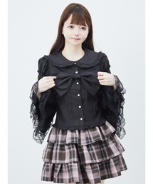 BIGリボン姫袖ブラウス