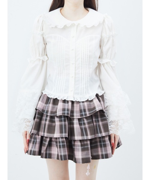 Ank Rouge（アンクルージュ）の「BIGリボン姫袖ブラウス（シャツ/ブラウス・レディース・ホワイト/ブルー/ブラック・M）」の14枚目の写真