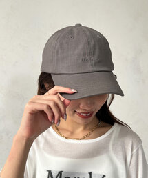 Chez toi（シェトワ）の「同色ロゴリネンCAP（キャップ）」