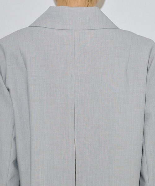 PUBLIC TOKYO（パブリックトウキョウ）の「バックタックスムージージャケット（テーラードジャケット・レディース・ダークグレー/ブラウン/ライトグレー・1/2）」の22枚目の写真