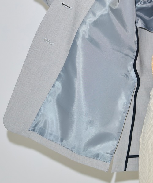 PUBLIC TOKYO（パブリックトウキョウ）の「バックタックスムージージャケット（テーラードジャケット・レディース・ダークグレー/ブラウン/ライトグレー・1/2）」の20枚目の写真