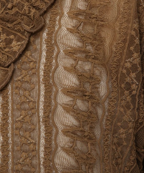 3.3 Field Trip (3.3フィールドトリップ)の「3.3Field Trip/フリルレースカーディガン(カーディガン/ボレロ・レディース・ホワイト/ブラウン・FREE)」の17枚目の写真