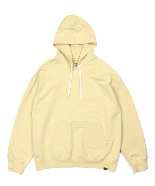 The DUFFER of ST.GEORGE（ザダファーオブセントジョージ）の「NUANCE COLOR SWEAT PO PARKA：ミニ裏毛 ニュアンスカラー プルオーバー パーカー（パーカー・メンズ・ライトイエロー/ライトピンク/ブラック/ライトグレー・MEDIUM/LARGE/X-LARGE）」の17枚目の写真