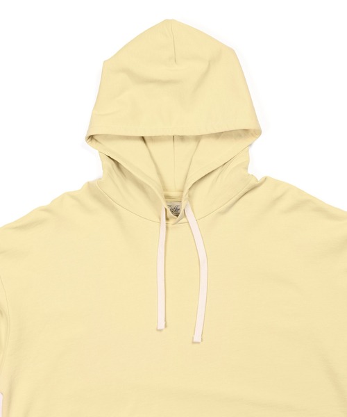 The DUFFER of ST.GEORGE（ザダファーオブセントジョージ）の「NUANCE COLOR SWEAT PO PARKA：ミニ裏毛 ニュアンスカラー プルオーバー パーカー（パーカー・メンズ・ライトイエロー/ライトピンク/ブラック/ライトグレー・MEDIUM/LARGE/X-LARGE）」の21枚目の写真