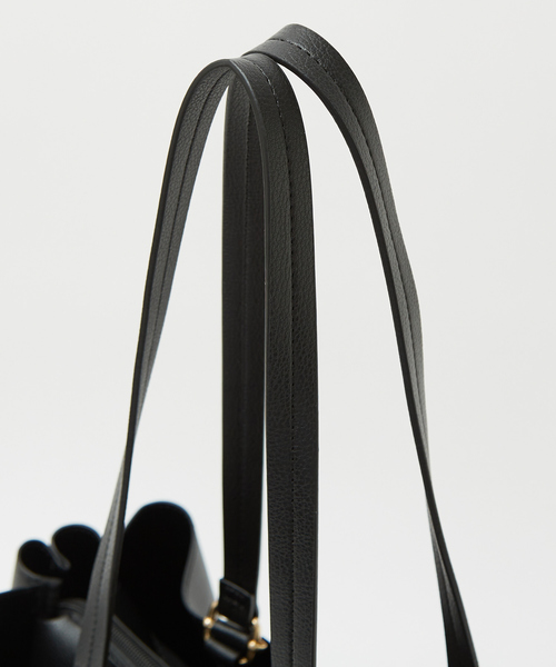 soeur(スール)の「SOUER/ダブルハンドルA4トート/A4/通勤(トートバッグ・レディース・ベージュ/ブラック・フリー)」の5枚目の写真