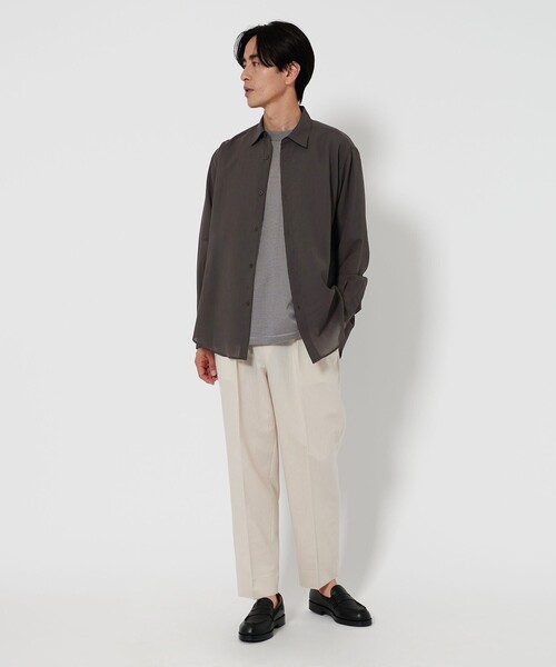 トリクシオン シアーレギュラー フォルム シャツ　DK.GRAY BEAUTY&YOUTH UNITED ARROWS（ビューティーアンドユースユナイテッド