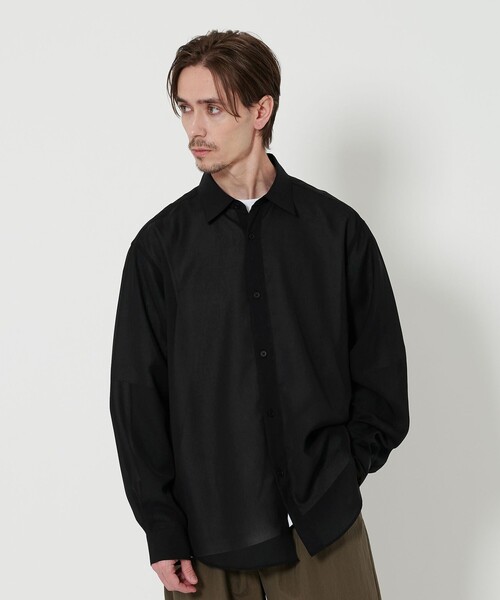 BEAUTY&YOUTH UNITED ARROWS（ビューティーアンドユースユナイテッドアローズ）の「トリクシオン シアーレギュラー フォルム シャツ（シャツ/ブラウス・メンズ・ダークグレー/ブラック/ライトブルー・M/S/XL/L）」の5枚目の写真