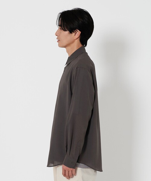 BEAUTY&YOUTH UNITED ARROWS（ビューティーアンドユースユナイテッドアローズ）の「トリクシオン シアーレギュラー フォルム シャツ（シャツ/ブラウス・メンズ・ダークグレー/ブラック/ライトブルー・M/S/XL/L）」の13枚目の写真