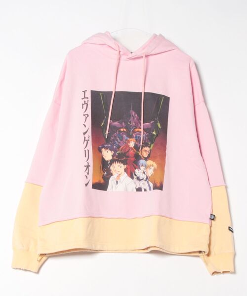 Little sunny bite（リトルサニーバイト）の「【evangelion x little sunny bite】  foodie（パーカー・レディース・ブルー/ブラック/ピンク・MEDIUM/SMALL）」の2枚目の写真