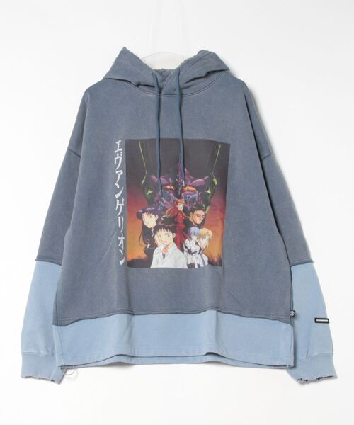 Little sunny bite（リトルサニーバイト）の「【evangelion x little sunny bite】  foodie（パーカー・レディース・ブルー/ブラック/ピンク・MEDIUM/SMALL）」の3枚目の写真