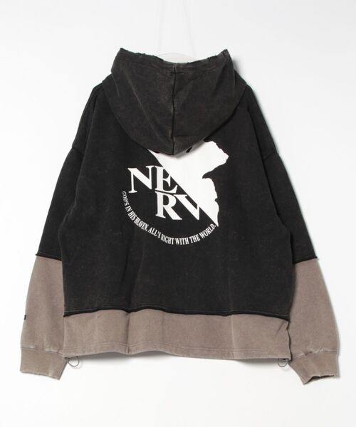 Little sunny bite（リトルサニーバイト）の「【evangelion x little sunny bite】  foodie（パーカー・レディース・ブルー/ブラック/ピンク・MEDIUM/SMALL）」の4枚目の写真