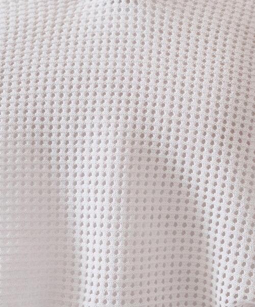 UNTITLED（アンタイトル）の「【七分袖/春夏素材】メッシュ衿付きニット（ニット/セーター・レディース・ブラック/パープル系4/ホワイト/ライトグレー・00/02/04/44/48）」の14枚目の写真