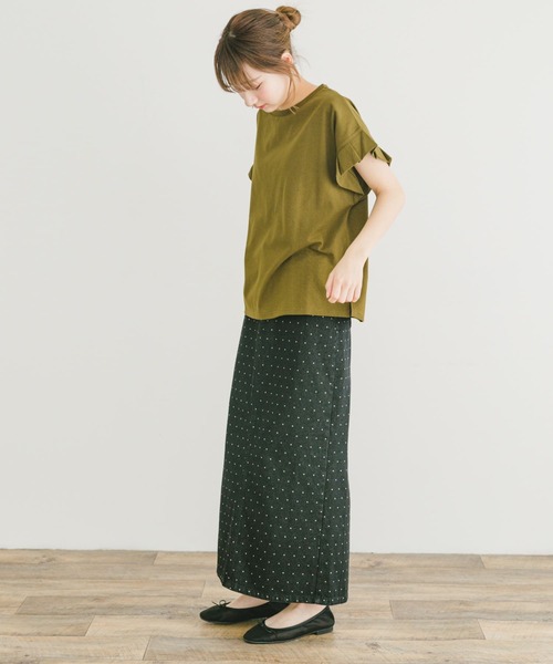 ITEMS URBANRESEARCH（アイテムズ アーバンリサーチ）の「オリガミタックTシャツ（Tシャツ/カットソー・レディース・モカ/カーキ/ホワイト/ブラック・FREE）」の16枚目の写真