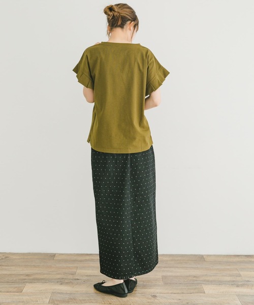 ITEMS URBANRESEARCH（アイテムズ アーバンリサーチ）の「オリガミタックTシャツ（Tシャツ/カットソー・レディース・モカ/カーキ/ホワイト/ブラック・FREE）」の17枚目の写真