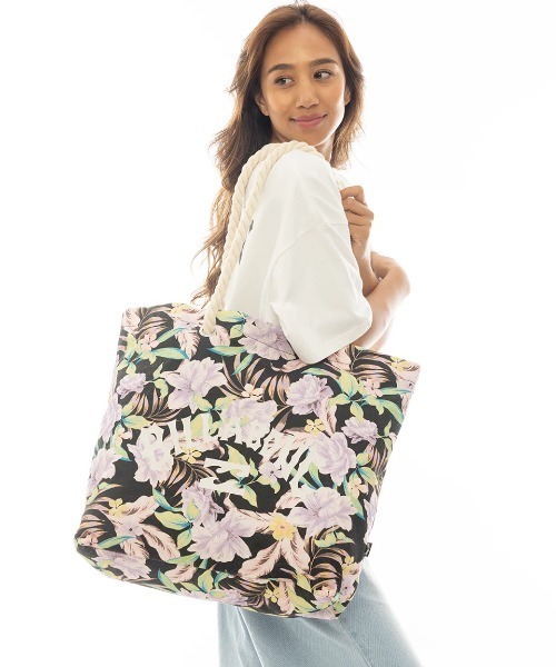AUS発★BILLABONG★Summer Beach Bag 大容量 トートバッグ 花柄 BILLABONG 25 SS ビラボン トートバッグ かばん コットン 花柄