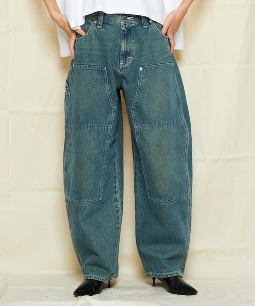 セール】Lee/リー DUNGAREES ダブルニーパンツ コクーン