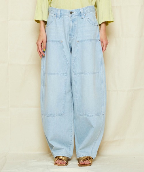 セール】Lee/リー DUNGAREES ダブルニーパンツ コクーン