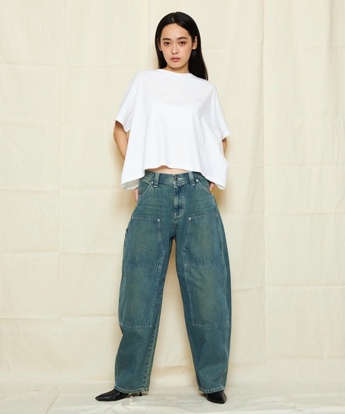 セール】Lee/リー DUNGAREES ダブルニーパンツ コクーン
