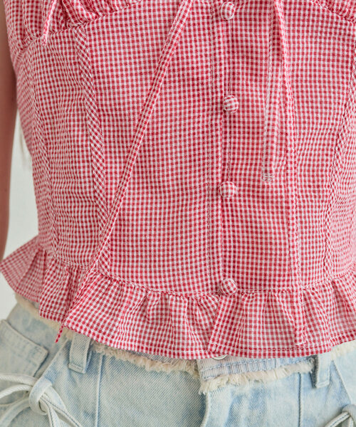 OLIVE des OLIVE（オリーブデオリーブ）の「ダブルリボンブラウス（シャツ/ブラウス・レディース・レッド/ネイビー/オフホワイト・FREE）」の22枚目の写真