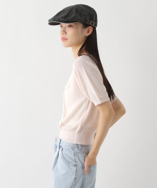 Heather（ヘザー）の「リボンモチーフニット（半袖）　452802（ニット/セーター・レディース・ブラック/オフホワイト/ピンク・FREE）」の21枚目の写真