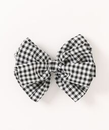 GGD SELECT（ジージーディー　セレクト）の「ギンガムチェックリボンバレッタ（バレッタ/ヘアクリップ）」