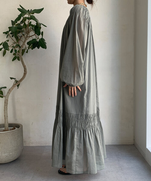 DouDou(ドゥドゥ)の「スモッキングワンピース(ワンピース・レディース・ブラック/グリーン・FREE)」の20枚目の写真