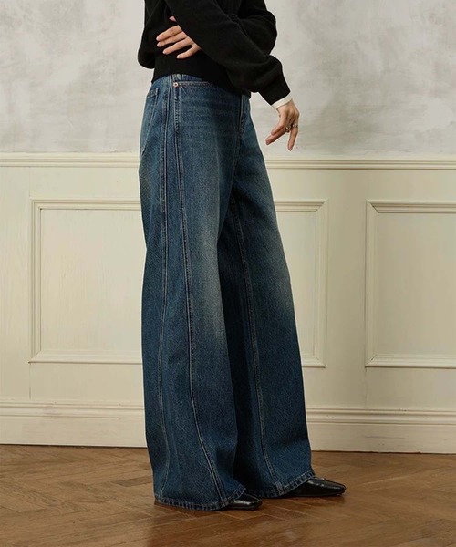 DECADE CLASSIC(ディケイド クラシック)の「【DECADE CLASSIC】クラシックブルーデニムパンツ(デニムパンツ・レディース・ブルー・SMALL/MEDIUM/LARGE/X-LARGE/XX-LARGE)」の3枚目の写真
