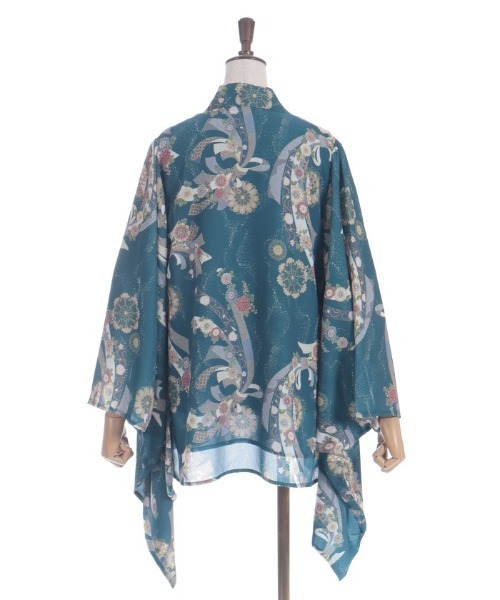 axes femme（アクシーズファム）の「燦爛柄羽織（カーディガン/ボレロ・レディース・キナリ/ブルーグリーン・FREE）」の12枚目の写真