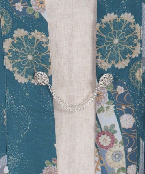 axes femme（アクシーズファム）の「燦爛柄羽織（カーディガン/ボレロ・レディース・キナリ/ブルーグリーン・FREE）」の14枚目の写真