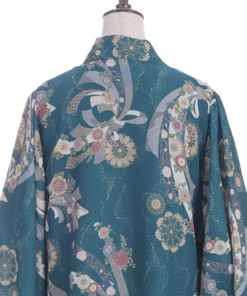 axes femme（アクシーズファム）の「燦爛柄羽織（カーディガン/ボレロ・レディース・キナリ/ブルーグリーン・FREE）」の17枚目の写真