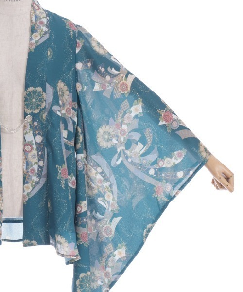 axes femme（アクシーズファム）の「燦爛柄羽織（カーディガン/ボレロ・レディース・キナリ/ブルーグリーン・FREE）」の19枚目の写真