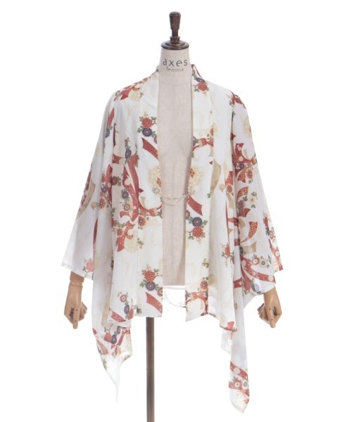 axes femme（アクシーズファム）の「燦爛柄羽織（カーディガン/ボレロ・レディース・キナリ/ブルーグリーン・FREE）」の20枚目の写真