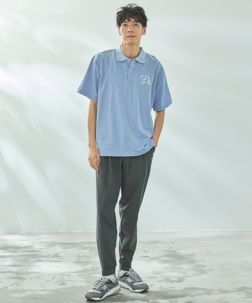 Arnold Palmer（アーノルドパーマー）の「ライトダンボール シェア ビッグアンブレラ ポロシャツ（ポロシャツ・レディース・ブラック/ホワイト/スカイブルー・L/M/S/LL/XS）」の22枚目の写真