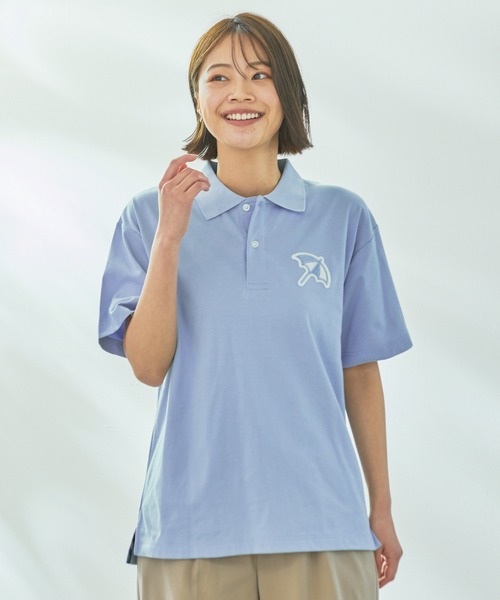 Arnold Palmer（アーノルドパーマー）の「ライトダンボール シェア ビッグアンブレラ ポロシャツ（ポロシャツ・レディース・ブラック/ホワイト/スカイブルー・L/M/S/LL/XS）」の19枚目の写真