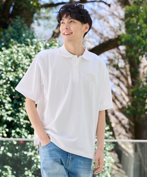 Arnold Palmer（アーノルドパーマー）の「ライトダンボール シェア ビッグアンブレラ ポロシャツ（ポロシャツ・レディース・ブラック/ホワイト/スカイブルー・L/M/S/LL/XS）」の7枚目の写真