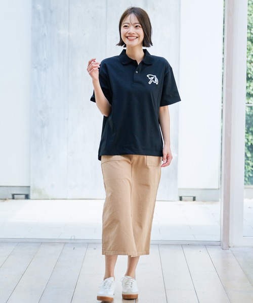 Arnold Palmer（アーノルドパーマー）の「ライトダンボール シェア ビッグアンブレラ ポロシャツ（ポロシャツ・レディース・ブラック/ホワイト/スカイブルー・L/M/S/LL/XS）」の15枚目の写真