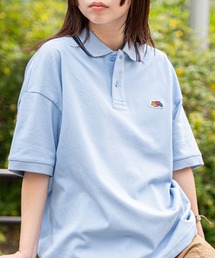 FRUIT OF THE LOOM（フルーツオブザルーム）の「【FRUIT OF THE LOOM】【別注】鹿の子オーバーサイズ ロゴ刺繍 ポロシャツ/半袖/ユニセックス（ポロシャツ）」
