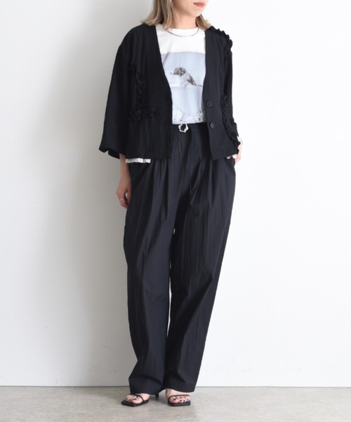 EimeeLaw パンツ ツータック リラックスパンツ Eimee Law│Eimee Law & LHELBIE