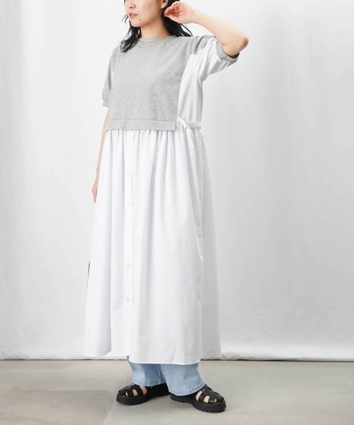 LUCA/LADY LUCK LUCA LC/LLL カット布帛切替ワンピース LUCA/LADY LUCK LUCA（ルカ/レディラックルカ）の「LC/LLL Tシャツ
