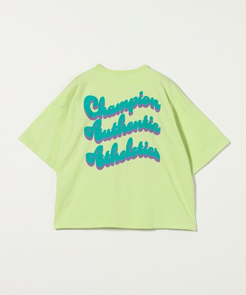 Champion（チャンピオン）の「＜Champion＞ガールズ ショートスリーブ Tシャツ / キッズ  140cm-160cm（Tシャツ/カットソー・キッズ・ブラック/ライトグレー/ライム・140cm/150cm/160cm）」の3枚目の写真