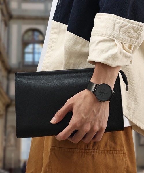 NiiNa（ニーナ）の「【 NiiNa homme / ニーナオム 】高品質牛革 2wayショルダー クラッチ ミニバッグ（クラッチバッグ・メンズ・ブラック・FREE）」の3枚目の写真