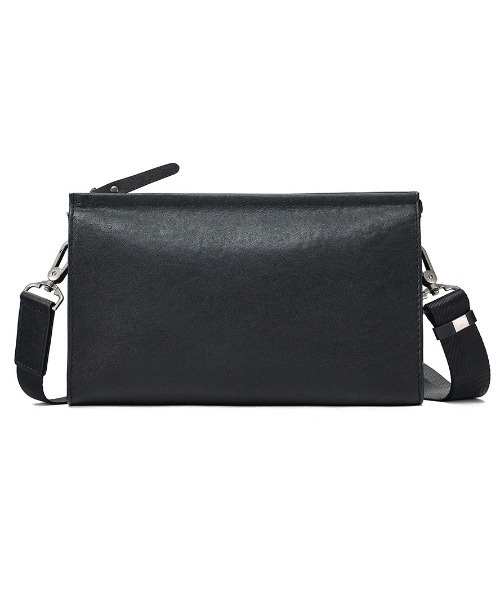 NiiNa（ニーナ）の「【 NiiNa homme / ニーナオム 】高品質牛革 2wayショルダー クラッチ ミニバッグ（クラッチバッグ・メンズ・ブラック・FREE）」の8枚目の写真