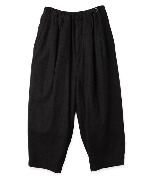 Dulcamara（ドゥルカマラ）の「縮絨ウールタックワイドPT（スラックス・メンズ・グリーン系その他/チャコールグレー/ダークブラウン・0/1）」の3枚目の写真