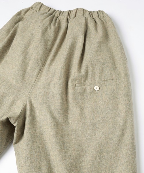 Dulcamara（ドゥルカマラ）の「縮絨ウールタックワイドPT（スラックス・メンズ・グリーン系その他/チャコールグレー/ダークブラウン・0/1）」の18枚目の写真