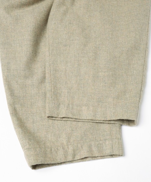 Dulcamara（ドゥルカマラ）の「縮絨ウールタックワイドPT（スラックス・メンズ・グリーン系その他/チャコールグレー/ダークブラウン・0/1）」の19枚目の写真