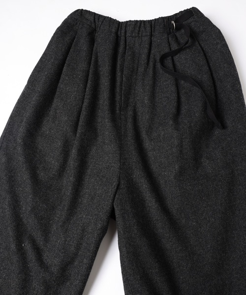 Dulcamara（ドゥルカマラ）の「縮絨ウールタックワイドPT（スラックス・メンズ・グリーン系その他/チャコールグレー/ダークブラウン・0/1）」の22枚目の写真